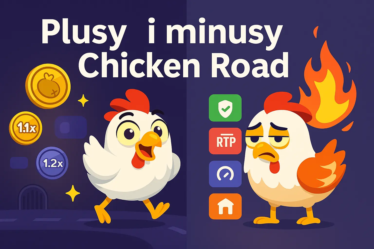 Plusy i minusy Chicken Road